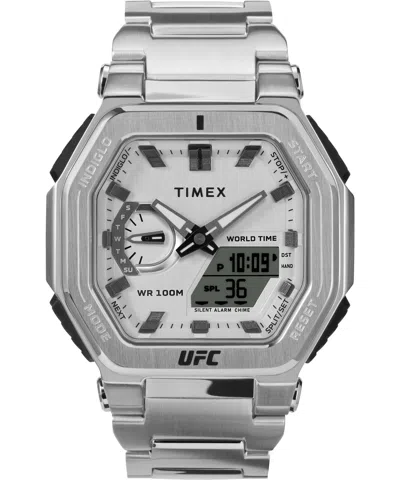 Timex Men's 45mm Stainless Steel Watch Tw2v84700jr In Metallic