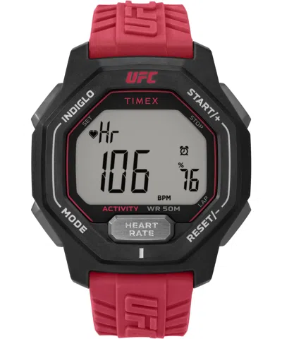 Timex Men's 46mm Polyurethane Watch Tw2v84000gp In Red