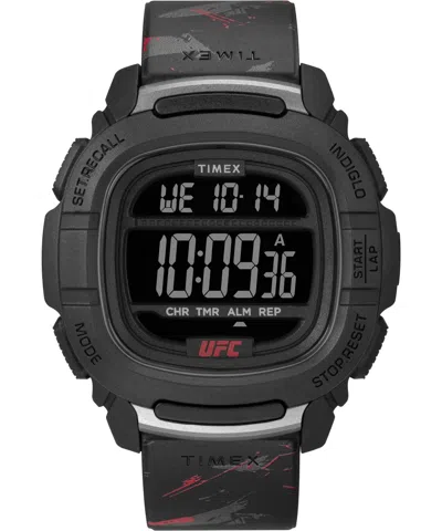 Timex Men's 47mm Polyurethane Watch Tw2v85200jr In Black