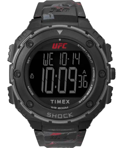 Timex Men's 50mm Polyurethane Watch Tw2v85100jr In Black
