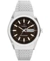 Timex Men's Analog Silver-tone Stainless Steel Watch, 38mm In Silver Tone
