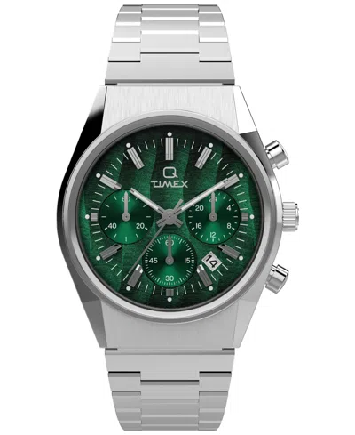 Timex Men's Analog Silver-tone Stainless Steel Watch, 40mm In Silver Tone