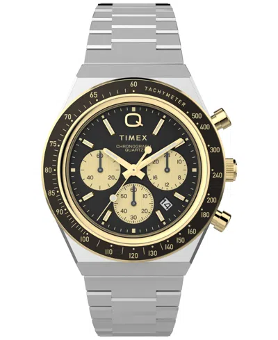 TIMEX MEN'S ANALOG TWO-TONE STAINLESS STEEL WATCH, 40MM