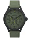 TIMEX MEN'S EXPEDITION FIELD QUARTZ ANALOG GREEN MATERIAL STRAP 43MM ROUND WATCH