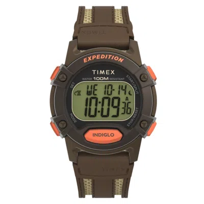 Timex Men's Expedition Grey Dial Watch In Brown