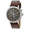 Timex Men's Metropolitan Grey Dial Watch In Brown
