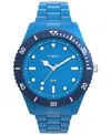Timex Men's Quartz Analog Blue Stainless Steel Watch, 42mm In Blue
