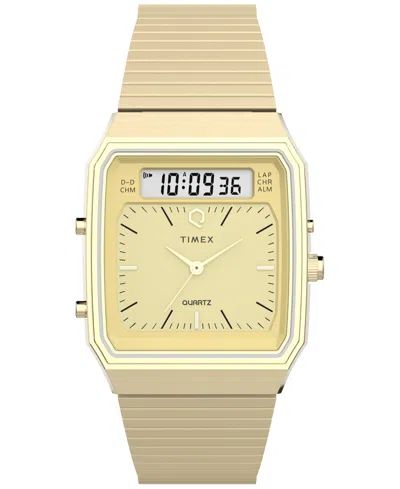 Timex Men's Quartz Analog Digital Gold-tone Stainless Steel Watch, 33mm