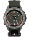 Timex Men's Quartz Analog Green Nylon Watch, 43mm In Green