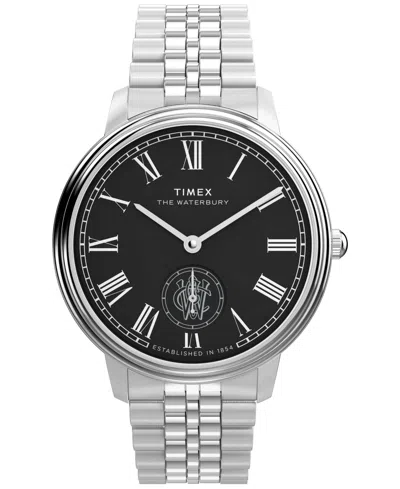 Timex Men's Quartz Analog Silver-tone Stainless Steel Watch, 39mm