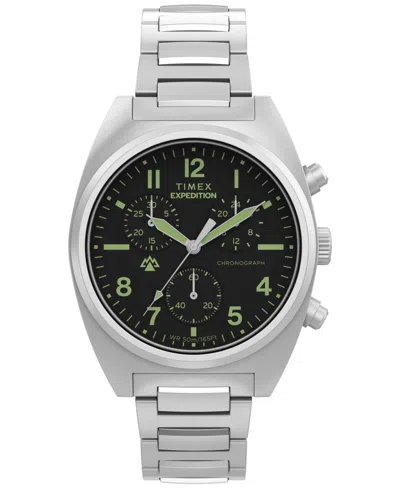 Timex ® Expedition Capstone Chronograph Bracelet Watch, 41mm In Metallic