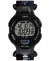 Timex Men's Quartz Digital Black Leather Watch, 38mm