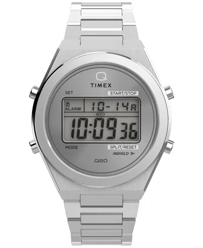 Timex Men's Quartz Digital Silver-tone Stainless Steel Watch, 39mm