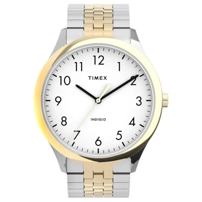 Timex Men's Readers White Dial Watch In Gold