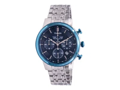 Pre-owned Timex Men's  Chronograph Tw2t23500 Watch In Stainless Steel In Silver