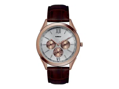 Pre-owned Timex Men's  Chronograph Tw2t39000 Watch In Brass In Gold