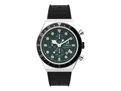 Pre-owned Timex Men's  Diver Tw2v70200 Watch In Stainless Steel In Silver