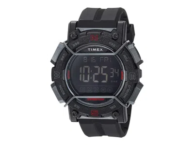 Pre-owned Timex Men's  Expedition Digital Cat World Time Tw4b17900 Watch In Aluminum In Silver