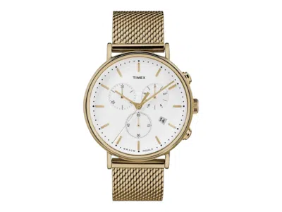 Pre-owned Timex Men's  Fairfield Tw2r27200 Watch In Stainless Steel In Silver
