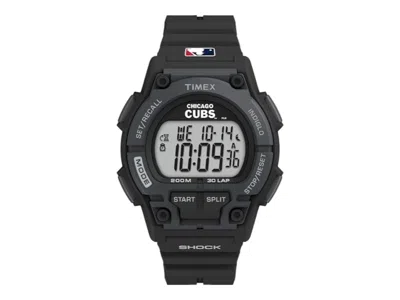 Pre-owned Timex Men's  Tribute Mlb Twzbcubms Watch In Resin In Brown