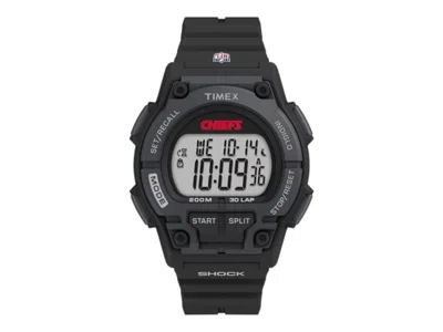 Pre-owned Timex Men's  Tribute Nfl Kansas City Chiefs Twzfchims Watch In Resin In Brown