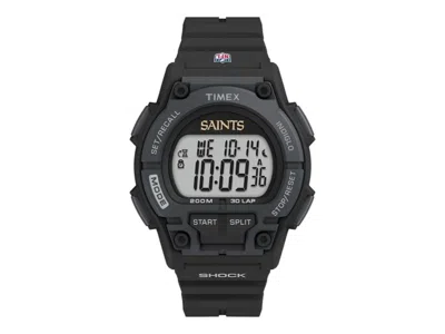 Pre-owned Timex Men's  Tribute Nfl Twzfsaims Watch In Resin In Brown