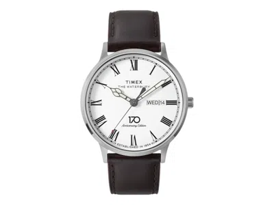 Pre-owned Timex Men's  Waterbury 170thanniversary Tw2y 10700 Watch In Stainless Steel