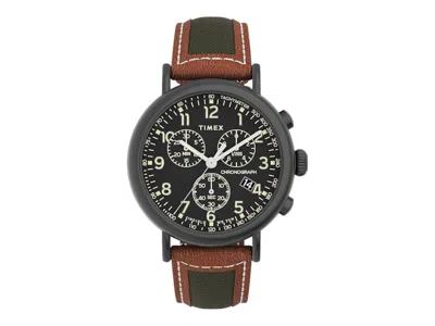 Pre-owned Timex Men's  Waterbury Standard Tw2u58000 Watch In Brass In Gold