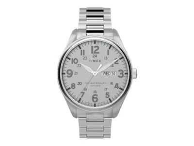 Pre-owned Timex Men's  Waterbury Tw2t70800 Watch In Stainless Steel In Silver