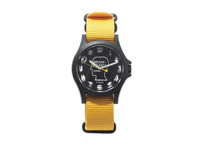 Pre-owned Timex Men's  X Brain Dead Twg021900 Watch In Resin In Brown