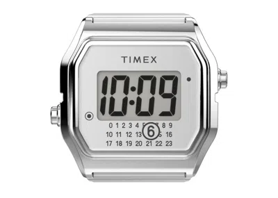 Pre-owned Timex Men's  X Maison Margiela Mm6 Ring Watch S/m Tw2w81300 In Stainless Steel