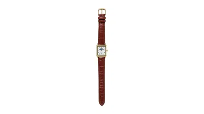 Pre-owned Timex Men's  X Noah Moon Phase Brown Gold 118 Watch In Stainless Steel In Silver