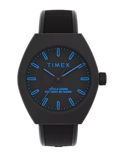 Timex Men's Trend Black Round 40mm In Metallic