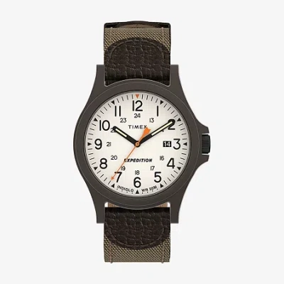 Timex Mens Brown Strap Watch Tw4b23700jt In Green