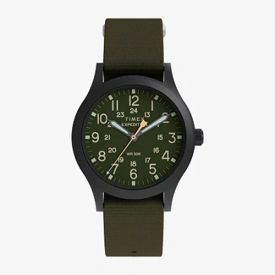 Timex Mens Green Strap Watch Tw2y62900jt