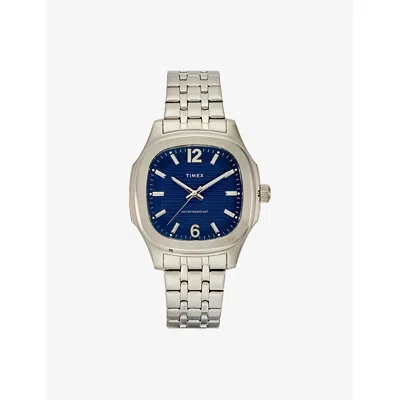 Timex Mens Silver Marquee Stainless Steel Quartz Watch 41mm