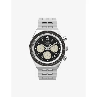 Timex Mens Black Tw2v42600 Q Diver Chronograph Stainless-steel Automatic Watch