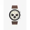 Timex Mens Cream Tw2v42800 Q Diver Inspired Chronograph Stainless-steel Automatic Watch In White