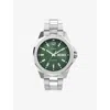 Timex Mens Green Tw2w13900 Essex Avenue Stainless-steel Quartz Analog Watch In Green