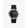Timex Mens Black Tw2w59700marlin Stainless-steel And Leather Automatic Watch In Black