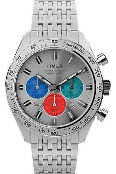 Pre-owned Timex Mens Waterbury Chronograph Watch Tw2v42400