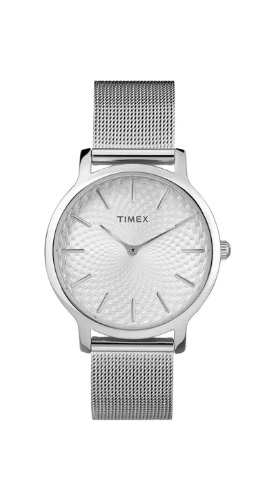 Timex Metropolitan City Transcend Mesh Ladies Watch In Metallic