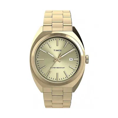 Timex Milano Xl Quartz Champagne Dial Men's Watch Tw2u15700 In Gold