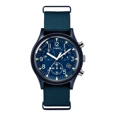 Timex Military Mk1 Chrono 40mm All Blue Mens Watch