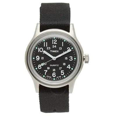 Timex Military Quartz Black Dial Ladies Watch Tw2r73000 In Silver Tone/black
