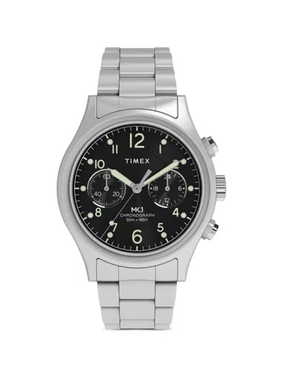 Timex Mk1 Chronograph 40mm Watch In Black