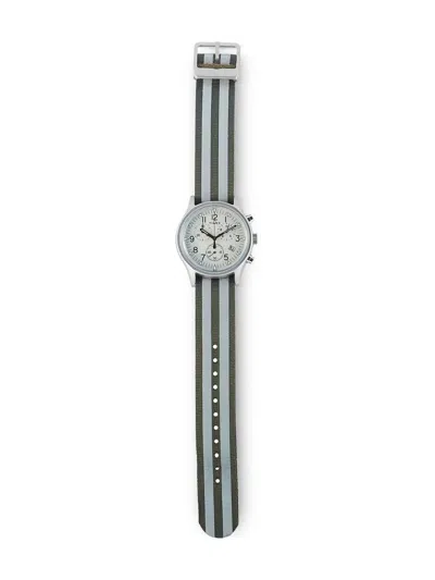 Pre-owned Timex Mk1 Aluminum Chronograph 40mm In White