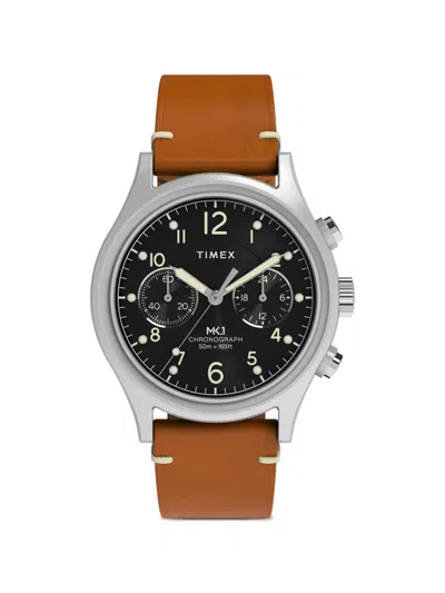 Timex Mk1 Chronograph 40mm Watch In Black