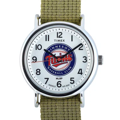 Timex Mlb Minnesota Twins Tribute Mlb Tw2t55200 In Green