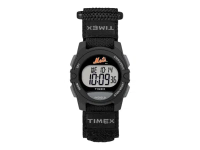 Pre-owned Timex Mlb Rivalry New York Mets Twzbmetua Watch In Polyurethane